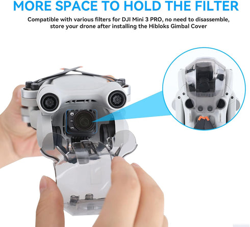 Rcgeek Gimbal Cover Lens Protector Hood for DJI Mini 3 Pro, Transparent Gimbal Protector Dustproof Cap for DJI Mini 3 Pro Drone Accessories...