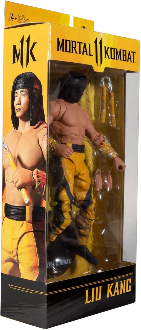 McFarlane Toys Mortal Kombat Liu Kang (Fighting Abbot) 7" Action Figure with Accessories...