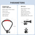 Magnetic Neck Holder Mount for Gopro - ULANZI Go Quick II POV Necklace Mount Quick Release Hands Free Mounting Attachments Vlog Aceessories for Go...