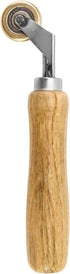 QWORK Brass Seam Roller, Roofing and Vinyl Flooring Detail Roller, with Wood Handle...