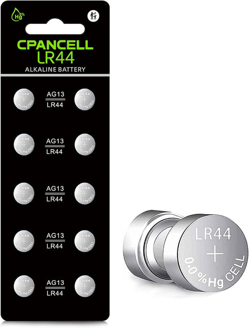 L1154f Battery LR44 AG13 L1154 a76 357 303 sr44 Batteries 1.5V Button Coin Cell Batteries (10 Count)...