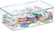 mDesign Plastic Craft Stackable Storage Organizer w/Hinged Lid - Easy-to-Carry Crayon, Bead, Sewing, and Hobby Supply Container - Arts and Crafts ...