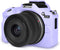 Rieibi EOS R50 Case, Soft Silicone Protective Case for Canon EOS R50 EOSR50 Camera, Lightweight EOS R50 Camera Case - Purple...
