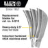 Klein Tools 44219 Replacement Hawkbill Blade for 44218 3-Pack...