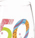 Designs by Lolita “50 is Just a Number” Hand-painted Artisan Wine Glass, 15 oz....