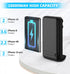 Portable Charger for iPhone, 10000mAh Compact Power Bank with Metal Stand, External Battery Pack Compatible with iPhone 14/14 Plus/14 Pro Max/13/1...