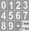 2 Inch Large Number Stencils for Painting - 11 Pack Number Stencil Templates for Curb Address, Cakes, Cookies, Mailboxes and Crafts, Reusable Hous...