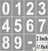 2 Inch Large Number Stencils for Painting - 11 Pack Number Stencil Templates for Curb Address, Cakes, Cookies, Mailboxes and Crafts, Reusable Hous...