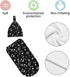 music black Baby Stuff Swaddle Blanket soft and Stretchy Newborn Swaddle Blankets Sack Receiving Blanket with Beanie Hat Gift for Girls and Boys I...