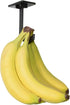 Banana Hanger - Under Cabinet Hook for Bananas or Other Lightweight Kitchen Items. Hook Folds-up When Not in Use. Self-adhesive and Pre-drilled Ho...