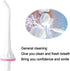 Water Flosser Tips Replacement for Mospro, Nicwell, Zerhunt Oral Irrigator, Jet Nozzel White 3 PCS...