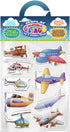 Planes & Helicopters Gel Window Clings for Kids - Window Stickers for Toddlers, Gel Clings Window Decals Kids Jelly Reusable Sticker - Activities ...