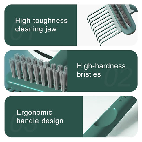 Hair Brush Cleaning Tool Comb Cleaning Brush Hair brush Cleaner Comb, 2-in-1 Hair Brush Cleaning Tool, Hair Brush Remover Rake for Removing Hair D...