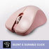 Perixx PERIMICE-621P Wireless Mouse - Silent Click with Ergo Design - Compatible for Desktop and Laptop PC - Wireless 2.4 GHz - Pink...
