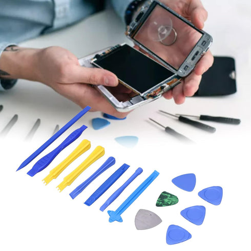 Powerful Disassembly Tool Kit for Mobile Phone, Tablet and Electronics Repairs - Including Multiple Triangular Opening Tools, Spudgers...