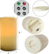 1 Waterproof Outdoor Flameless LED Pillar Candle with Remote Battery Operated Flickering Plastic Electric Decorative Light Set for Home Décor Gard...