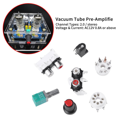 6J1 Valve Preamp, Vacuum Electrom Tube Preamp Valve Preamp Amplifier Board Audio Amp Assortment Musical Fidelity Kit...