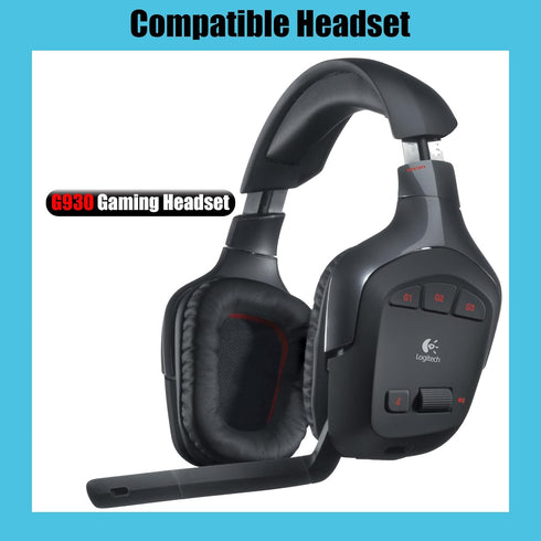 G930 Replacement Pads G930 Earpads G430 Ear Pads Cushions Cups Headband Parts Muffs Covers Compatible with G930 G430 G230 G231 G431 G331 Gaming He...