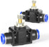 TAILONZ PNEUMATIC Air Flow Control Valve with Push-to-Connect Fitting, in-Line Speed Controller Union Straight - 6MM Tube OD x 6MM Tube OD SCF-6 ?...