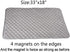 Ironing Blanket, Magnetic Mat Laundry Pad, 33"x 18", Gray, Washer Dryer Heat Resistant Pad, Iron Board Alternative Cover...