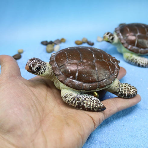 Small Turtle Figurines for Fairy Garden Accessories Outdoor Decor Miniature Sea Turtle Statue for Outside Garden Pond Decorations Animals Figure S...