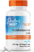 Doctor's Best Benfotiamine 300 with BenfoPure, Helps Maintain Healthy Glucose Metabolism, Non-GMO, Vegan, Gluten Free, Soy Free, 300 mg, 60 Veggie...