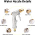 High Pressure Hose Nozzle, 4 Modes Metal Handheld Water Nozzle Sprayer with Fittings, Water Sprayer for Garden Watering Car Washing...