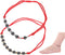 CSIYANJRY99 Anti-Swelling Obsidian Anklet for Women Handmade Braid Rope Waterproof Obsidian Ankle Bracelet Adjustable for Girs Minimalist Jewelry...