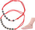 CSIYANJRY99 Anti-Swelling Obsidian Anklet for Women Handmade Braid Rope Waterproof Obsidian Ankle Bracelet Adjustable for Girs Minimalist Jewelry...
