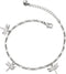 COOLSTEELANDBEYOND Anklet Bracelet with Dangling Charms of Dragonflies and Jingle Bell...