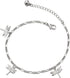 COOLSTEELANDBEYOND Anklet Bracelet with Dangling Charms of Dragonflies and Jingle Bell...