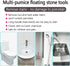 4TH Pumice Stone for Toilet Bowl Cleaning,Remove Away Limescale Stain,Hard Water Rings,Calcium Buildup,Iron and Rust,Scouring Stick for Tile/Bath-...