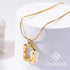 Evabelle Gold Layered Necklace for Women Trendy Jewelry 14K Real Gold Plated Chunky Chain Stackable Necklaces Dainty Choker Necklaces Rectangle Sq...