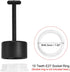 MECCANIXITY 10 Teeth E26/E27 Socket Ring Removal Tool T Type for Medium Base, Light Replacing Accessories Black Plastic, Pack of 3...