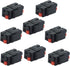 Speaker Keystone Jack – Spring Loaded Speaker Jack for Keystone Wall Plate, Female to Female, for Home Theater Wall Plates - Black (8-Pack)...