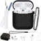 9 in 1 for AirPods Case Accessories with Cleaner Pen - Soft Silicone for AirPods 2nd Generation Case Cover Set Kit, Protective 1st Generation Airp...