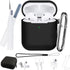 9 in 1 for AirPods Case Accessories with Cleaner Pen - Soft Silicone for AirPods 2nd Generation Case Cover Set Kit, Protective 1st Generation Airp...