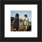 Golden State Art, 6x6 Picture Frame - Solid Wood with Tempered Glass - Square Picture Frame Display Photo 4x4 with Mat or 6x6 without Mat - Wall D...