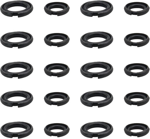 10+10 Sets 3/8" & 1/2" Impact Wrench Retainer Rings with O-ring, Fit For Electric/Pneumatic Wrench, Including Anvil Retaining Ring Install Tool (R...