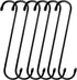 6 Pack 12 inch Extra Large S Hooks Black Heavy Duty Long S Hooks for Hanging Plant Extension Hooks for Kitchenware,Utensils,Pergola,Closet,Flower ...