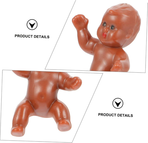 30pcs Baby Full Moon Doll Mini Baby Dolls Baby Products for Newborns Small Plastic Baby Bathing Tiny Baby Figurines Plastic Lovely Baby Statue Par...