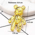 Daimay 20 Pieces 10 Colors Cute Bear Charm Pendants Cartoon Keychain Pendants Resin Gummy Candy Necklace Colorful for Earring Bracelet DIY Jewelry...