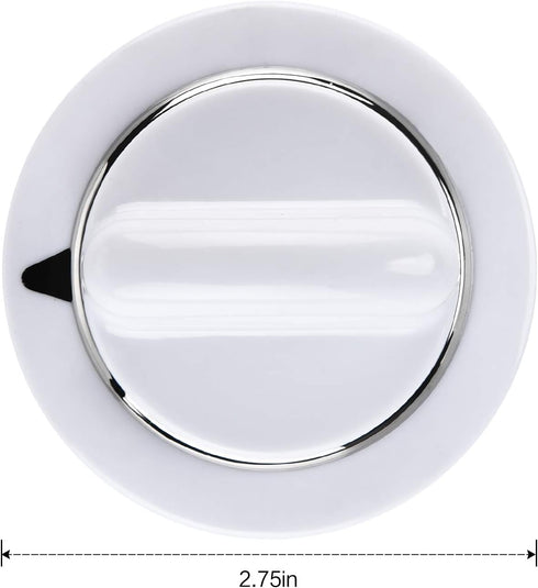 AMI PARTS WE1M654 Timer Knob with Metal Ring for General Electric Dryer & Hotpoint Dryers - Replaces AP3995098 WE01M0443 WE1M443(1PC)