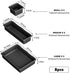 Interlocking Drawer Organizer Bins, Durable Plastic, Various Sizes for Custom Layout Design, Great for Desk Drawer, Tool Box or Garage Organizatio...