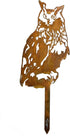 Garden Outdoor Decoration Rusty Metal Wall Art Corten Steel Animal Decor Owl Handmade Bird Yard Decor for Yard Lawn Trees Fences Gates Windows Wal...