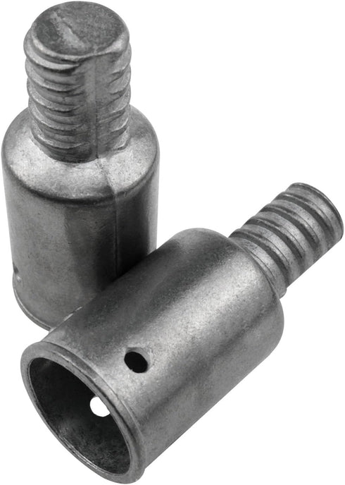 Threaded Tip Replacement Repair Kit Ultra Metal Threaded Handle Tips Handle Extension Rod Adapter Tip for Metal Brooms 25.4 mm (1 Inch) 2PCS...