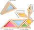 BOHS Translucent Tangram with Multilingual Activity Cards - 1 Inch Thickness - Preschool Gift - Kids kindergarten Light Table Accessories/Window P...
