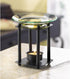 Gifts & Decor Zingz & Thingz Art Deco Collection Structural Metal Oil Warmer, Art, 3.875x3.875x4.5...