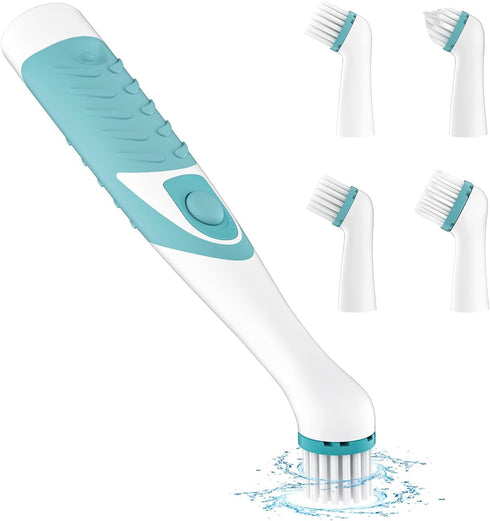 SOARING Electric Cleaning Brush, Electric Grout Brush with 4 in 1 Multiple Brush Heads, Household Cordless Motorized Brush for Grout Corner Bathro...