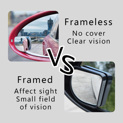 2PCS Car Blind Spot Mirror, 360 Degree Adjustabe HD Glass Blind Spot Mirrors, Fan-Shaped Automobile Rear Blind Spot Mirror Car Exterior Accessorie...